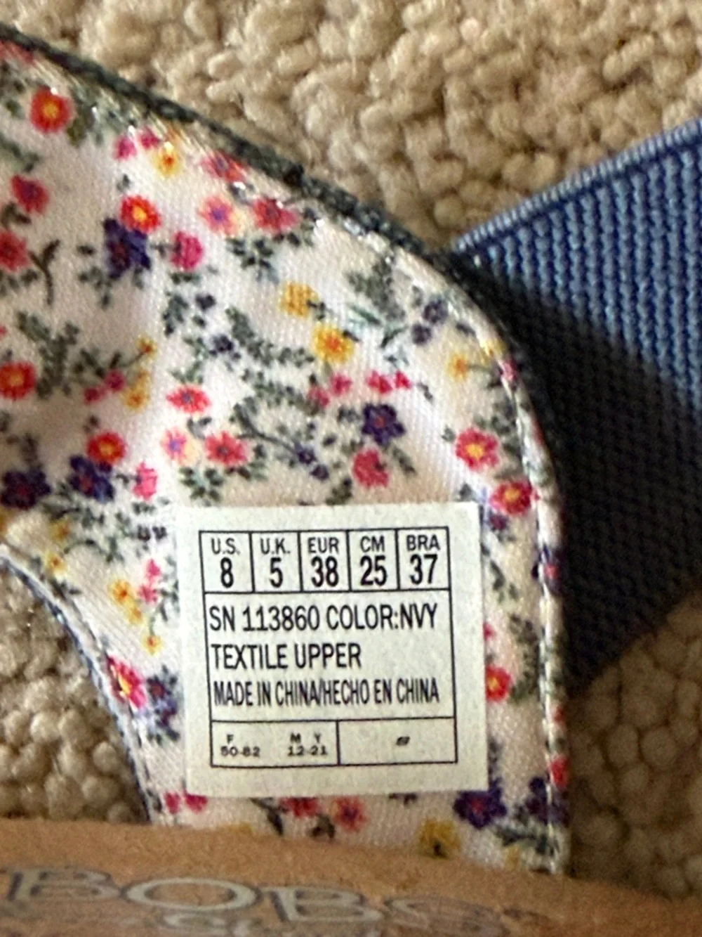 Bobs from Sketchers Memory Foam Denim Blue Crisscross Buckle Sandals - Picture 10 of 10